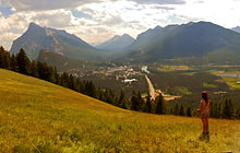Banff from Stoney Squaw, Alberta - Virtual tour