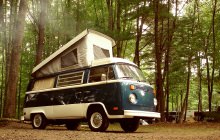 Inside VW bus, Westfalia 1976 - Virtual tour