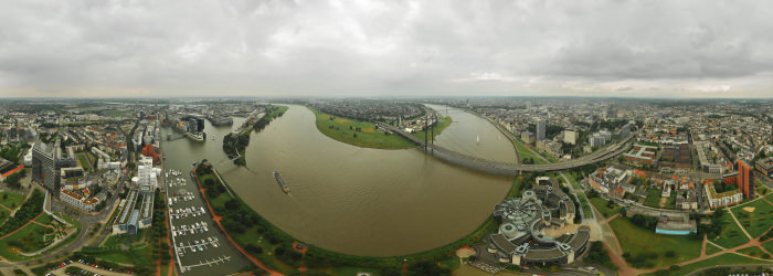 Rheinturm - Rhine Tower, Dusseldorf - Virtual tour