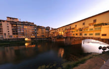 Ponte Vecchio at dusk, Florence - Virtual tour
