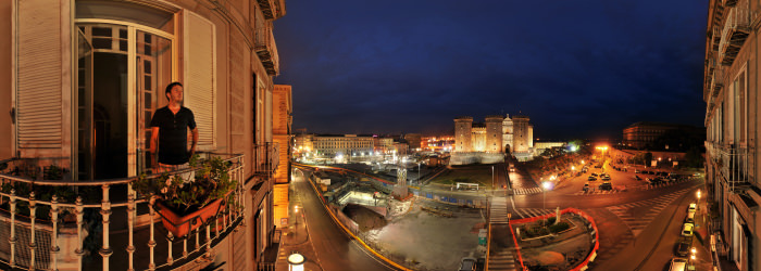 Castel Nuovo di notte, Maschio Angioino, Napoli - Virtual tour