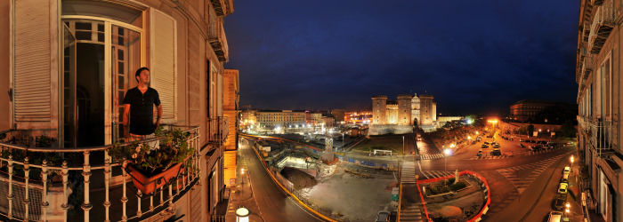 Castel Nuovo di notte, Maschio Angioino, Napoli - Virtual tour