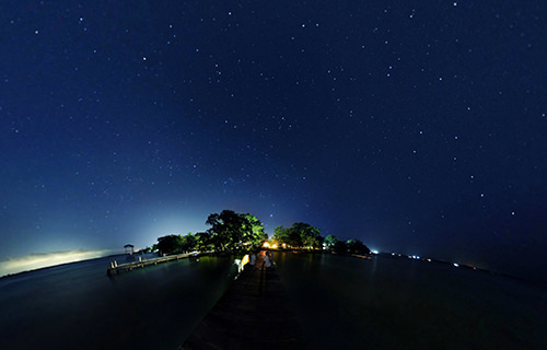 Estrellas en Bacalar camp, Laguna Bacalar - Virtual tour