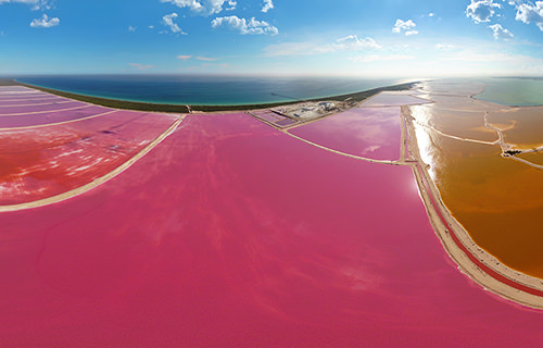 Las Coloradas, Rio Lagartos, Yucatan - Virtual tour