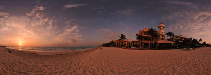 Amanecer - Sunrise, Playa del Carmen - Virtual tour