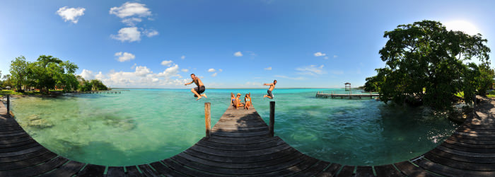 Bacalar camp, Camping, Laguna 7 colores - Virtual tour