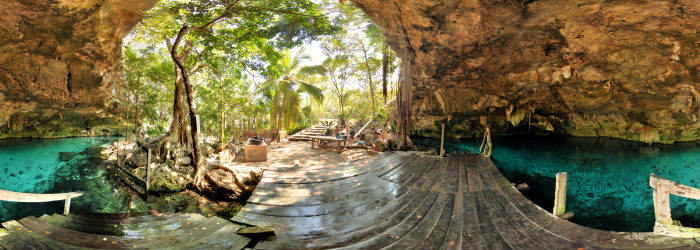 Cenote 2 ojos - First eye, Quintana Roo - Virtual tour