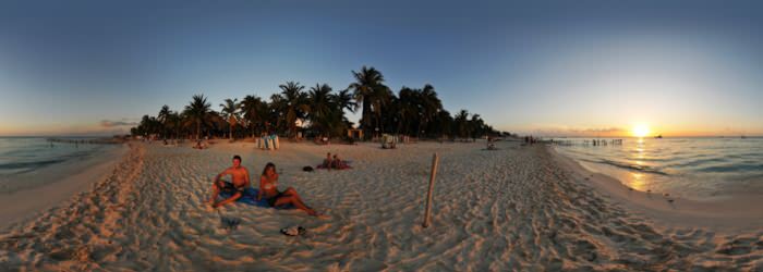 Isla Mujeres - Playa norte, Sunset, Quintana Roo - Virtual tour