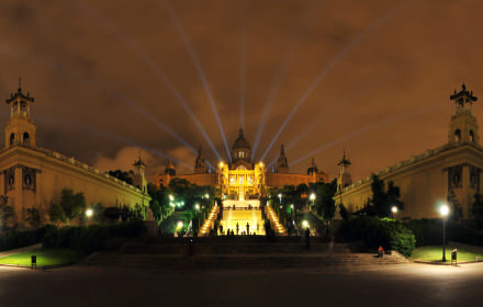 Palau Nacional Night, Montjuic, Barcelona - Virtual tour