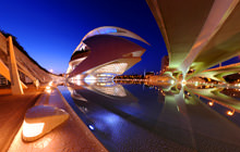 Palau de les Arts de noche, Valencia - Virtual tour