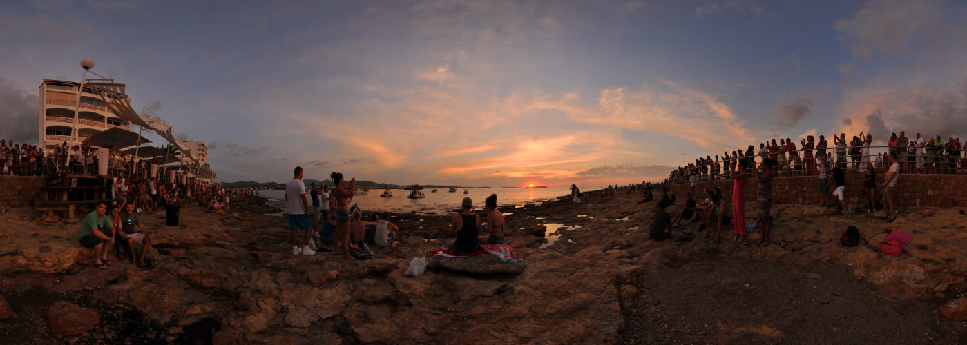 Cafe del mar Sunset, Sant Antoni, Ibiza - Virtual tour