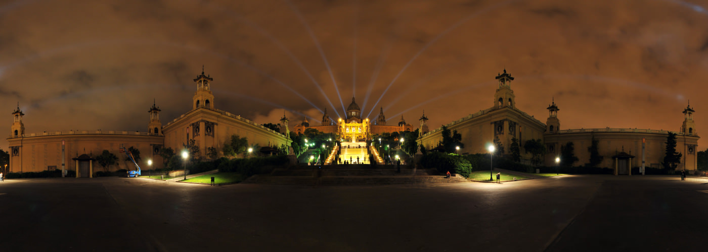 Palau Nacional Night, Montjuic, Barcelona - Virtual tour