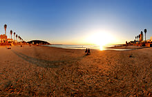 Sunset at the beach, Piriapolis - Virtual tour